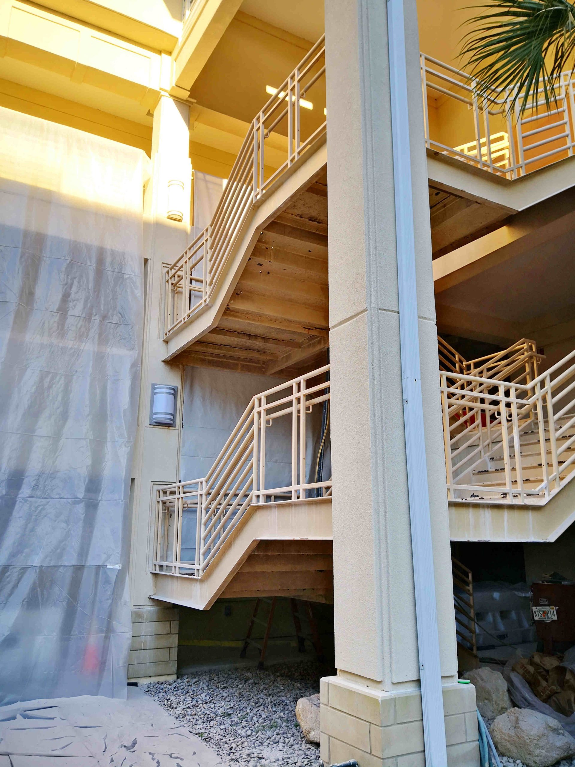 Commercial_steel_staircase_repair_sandblast_paint_removal-07