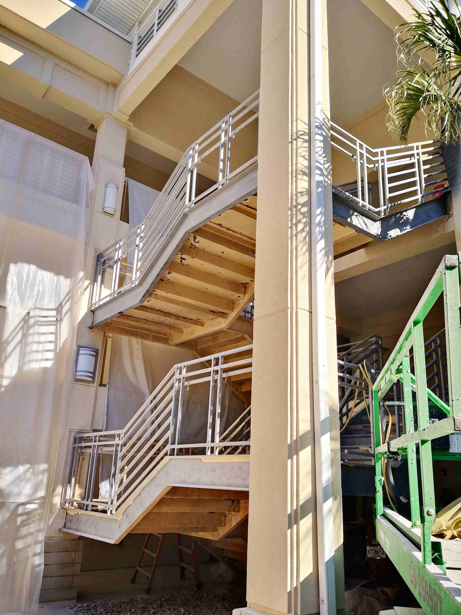 Commercial_steel_staircase_repair_sandblast_paint_removal-14