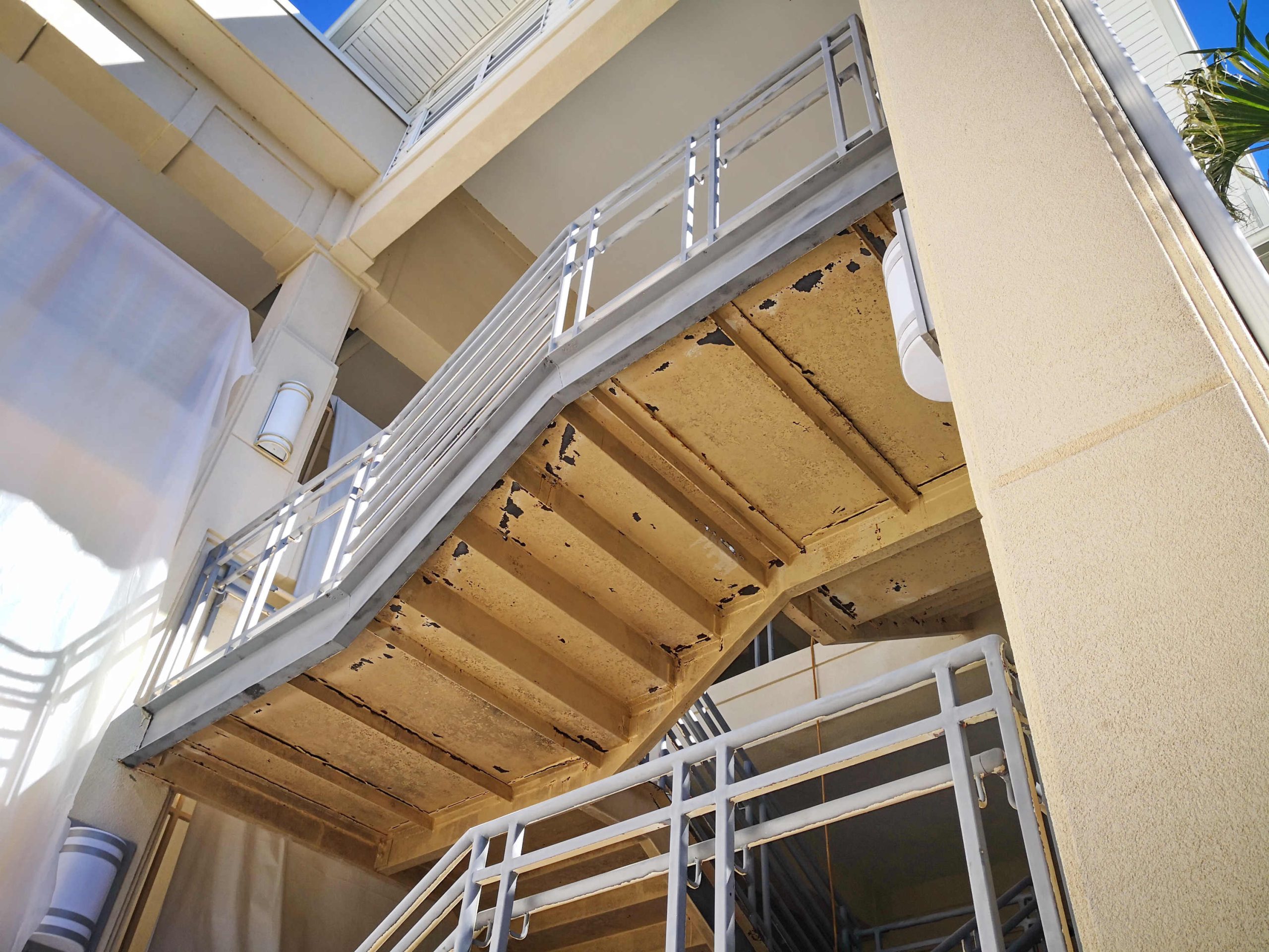 Commercial_steel_staircase_repair_sandblast_paint_removal-16
